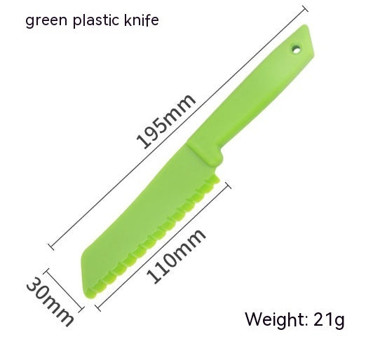 Children Plastic Fruit Knife Suit Saw Knife