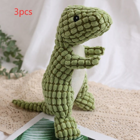 Dog Bite Resistant Plush Sounding Toy Dinosaur