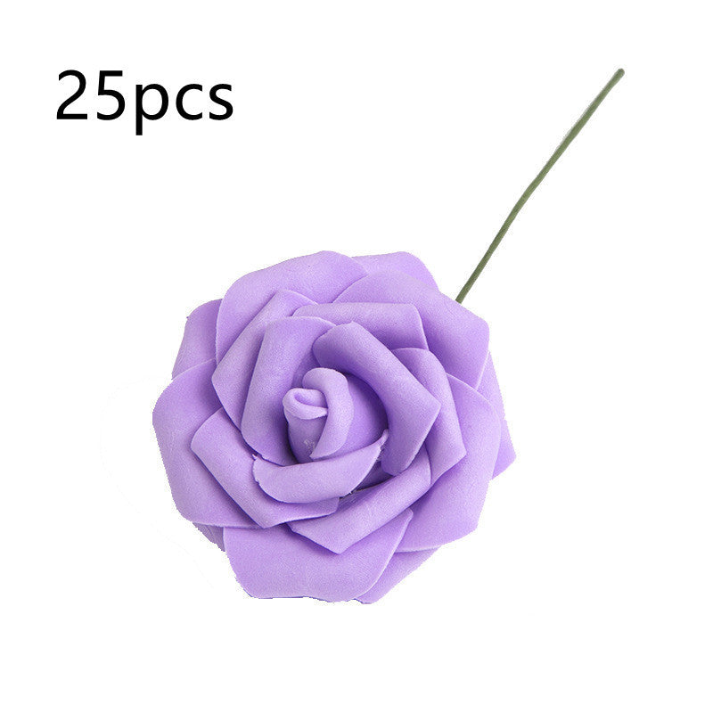 Artificial Flower 8CM PE Rose with Rod