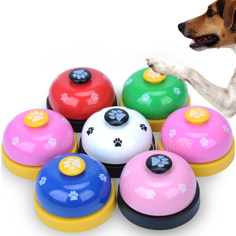 Cat And Dog Trainer Pet Footprints Ringing The Bell