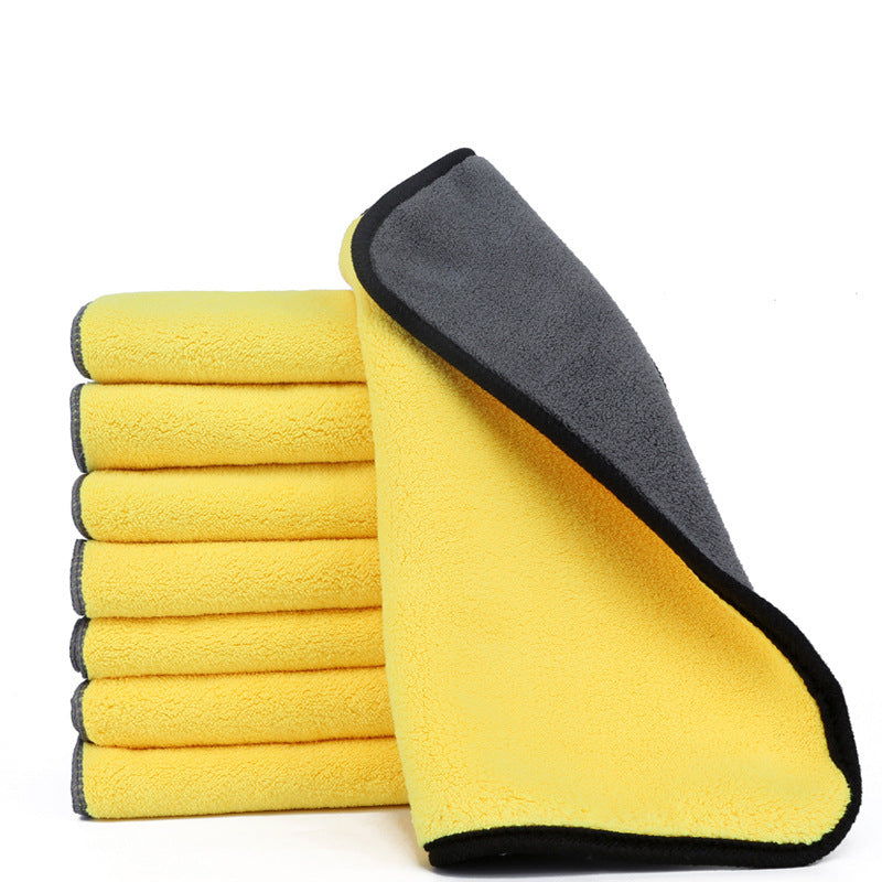 Two Color Double Sided Cleaning Car Wash Towel