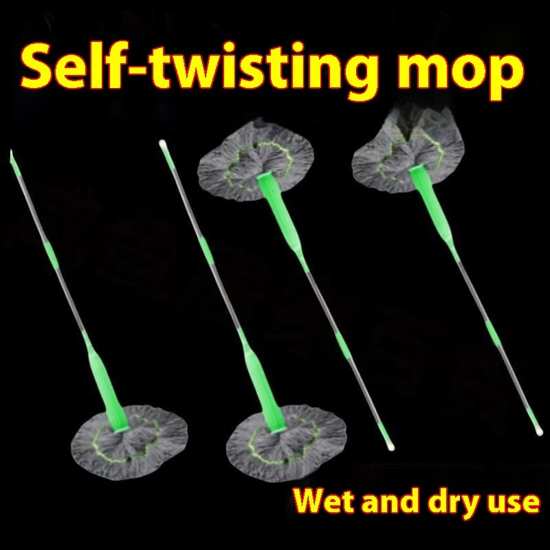 Hand Wash Free Self Twisting Rotating Mop For Both Dry And Wet Use