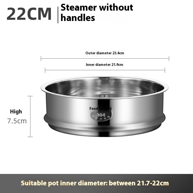 Electric Caldron Universal Steaming Rack 304 Stainless Steel Steamer With Handle