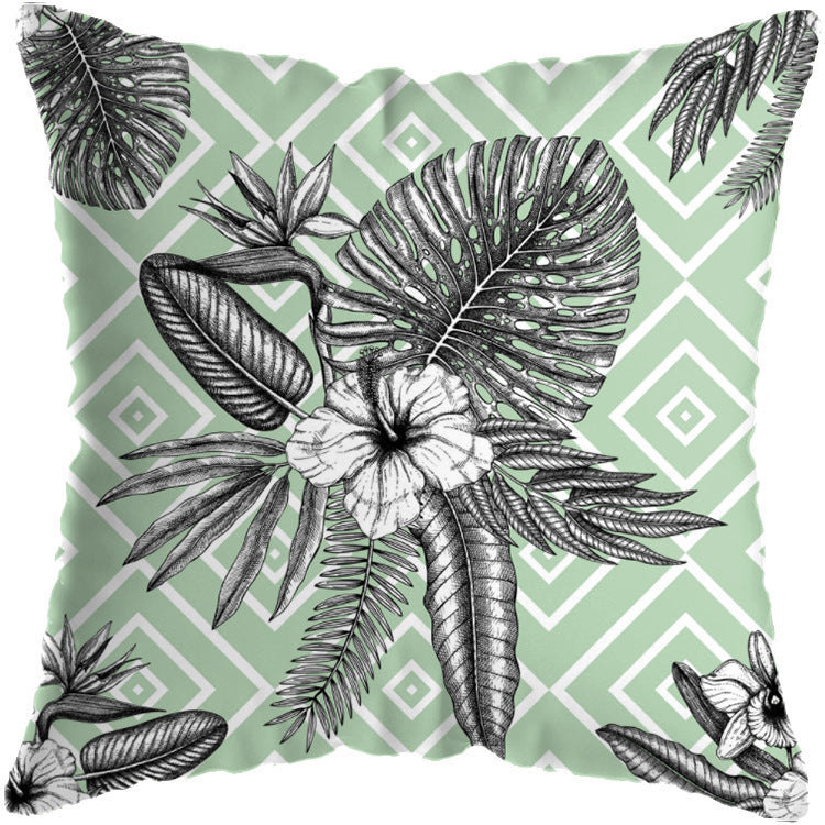 Tropical Plant Cushion Cover Living Room Sofa