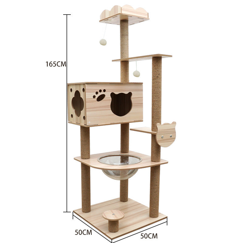 Cat Crawl Nest Scratching Board Tree Supplies Pet Toy Space Capsule