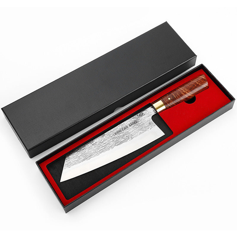 High Chromium Carbon Stainless Steel Kitchen Knife Solid Wood Handle