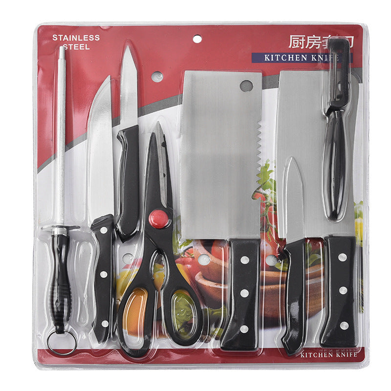 Kitchen Knives 8-Piece Gift Box Bone Cutting Knife Chef Scissors