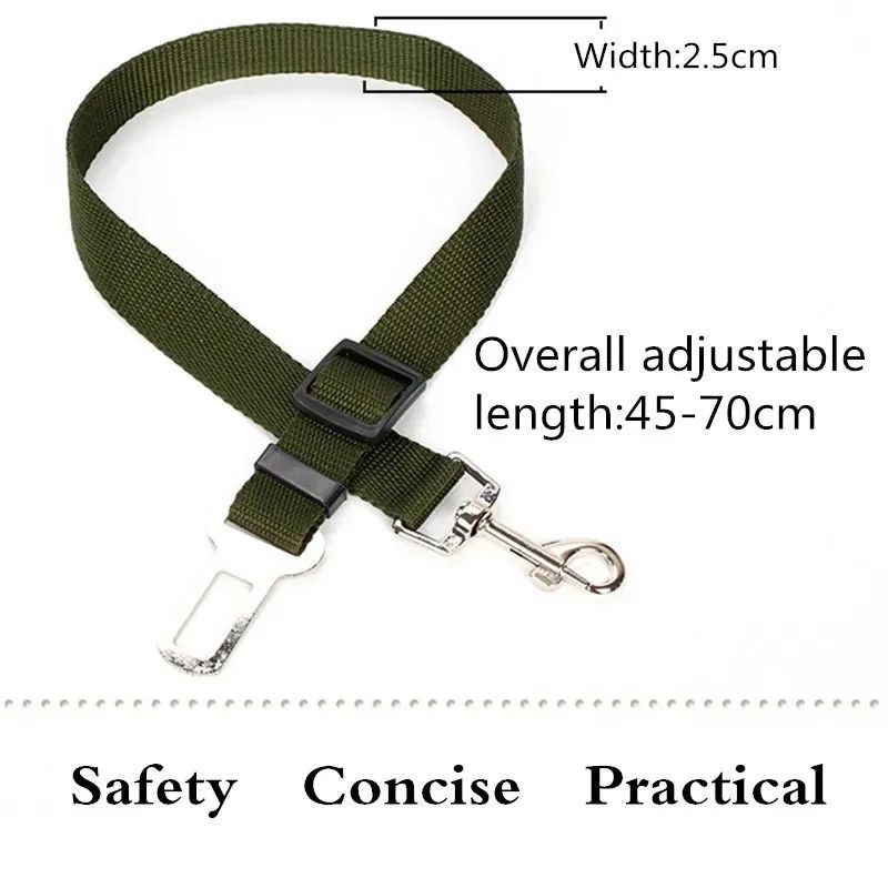 Pet Supplies Dog Car Dog Seat Belt Harness Leash Dog Collar Adjustable Seatbelt Leash For Small Medium Dog Traveling Accessories