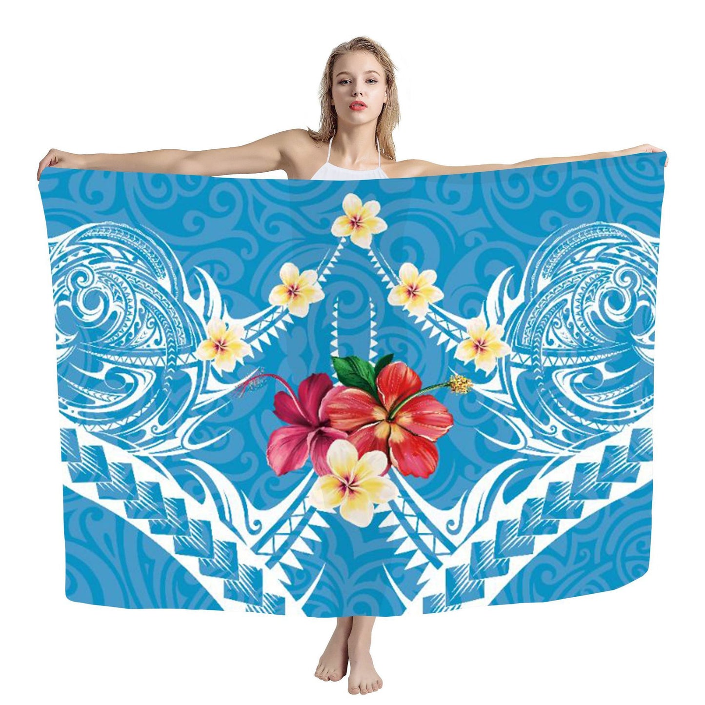 Cover Shawl Hawaiian Travel Beach Bath Towel Polynesian Seaside Quick-drying Wrap Yarn