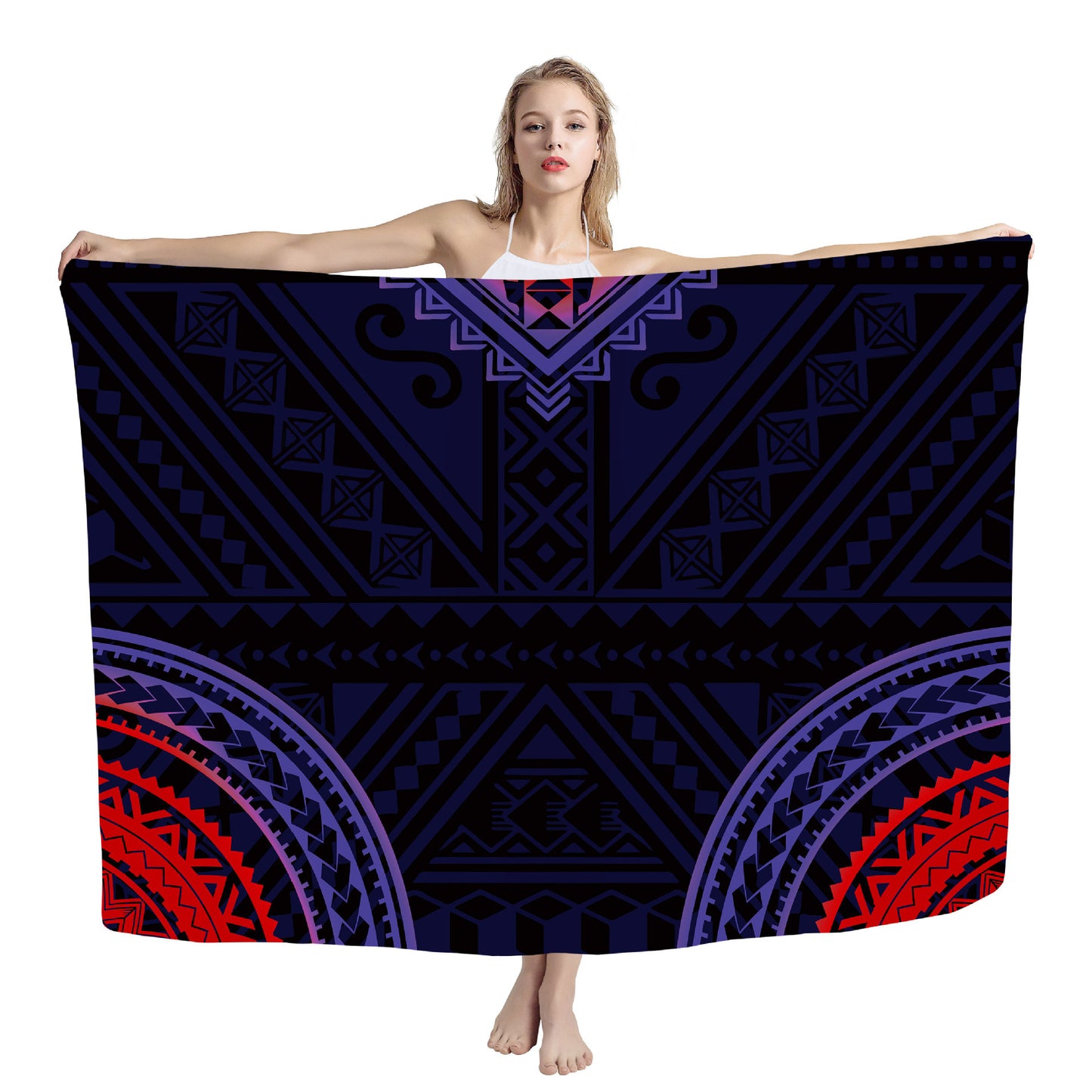 Cover Shawl Hawaiian Travel Beach Bath Towel Polynesian Seaside Quick-drying Wrap Yarn