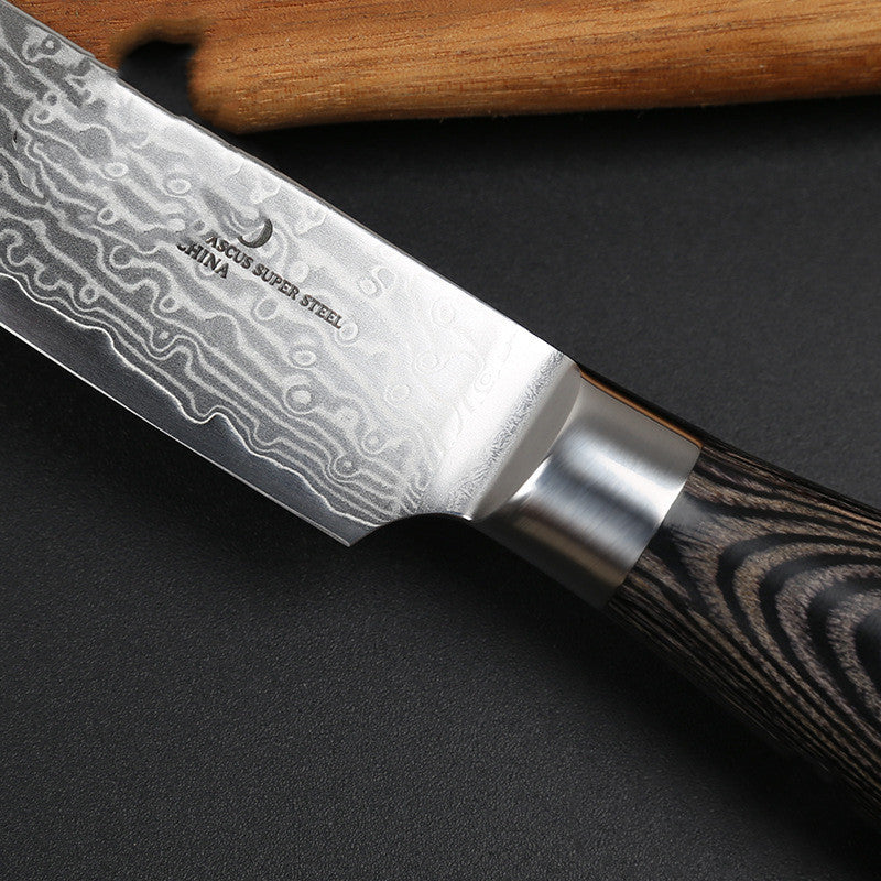 Damascus steel kitchen knife