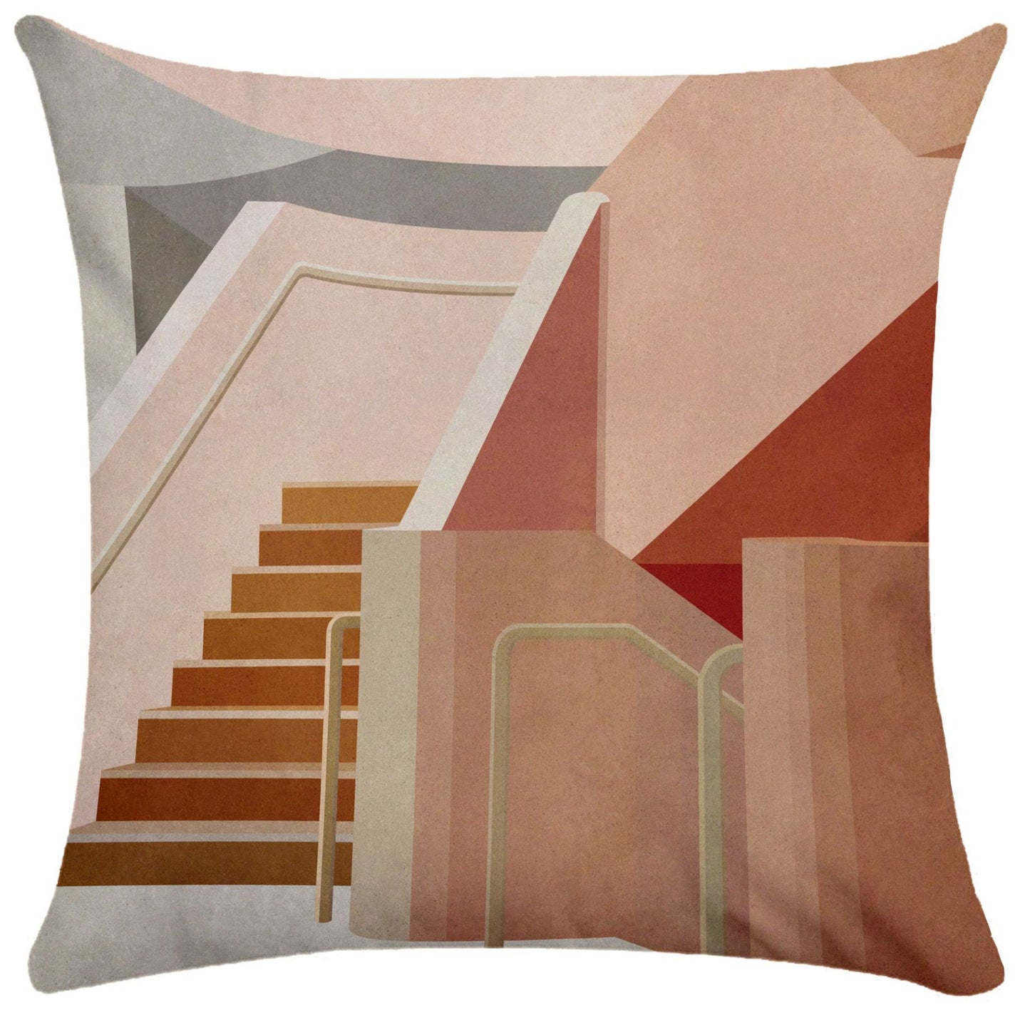 Geometric building pillowcase