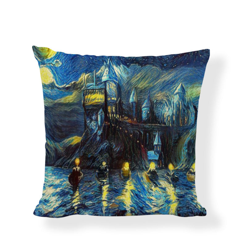 Famous painting cushion cover