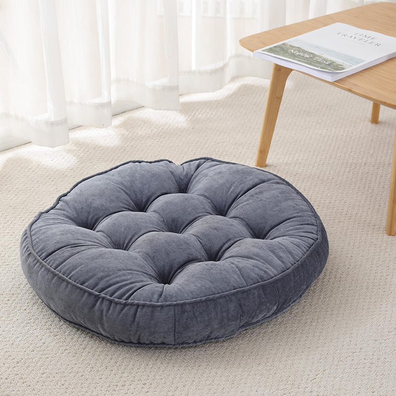 Corduroy solid color padded cushion