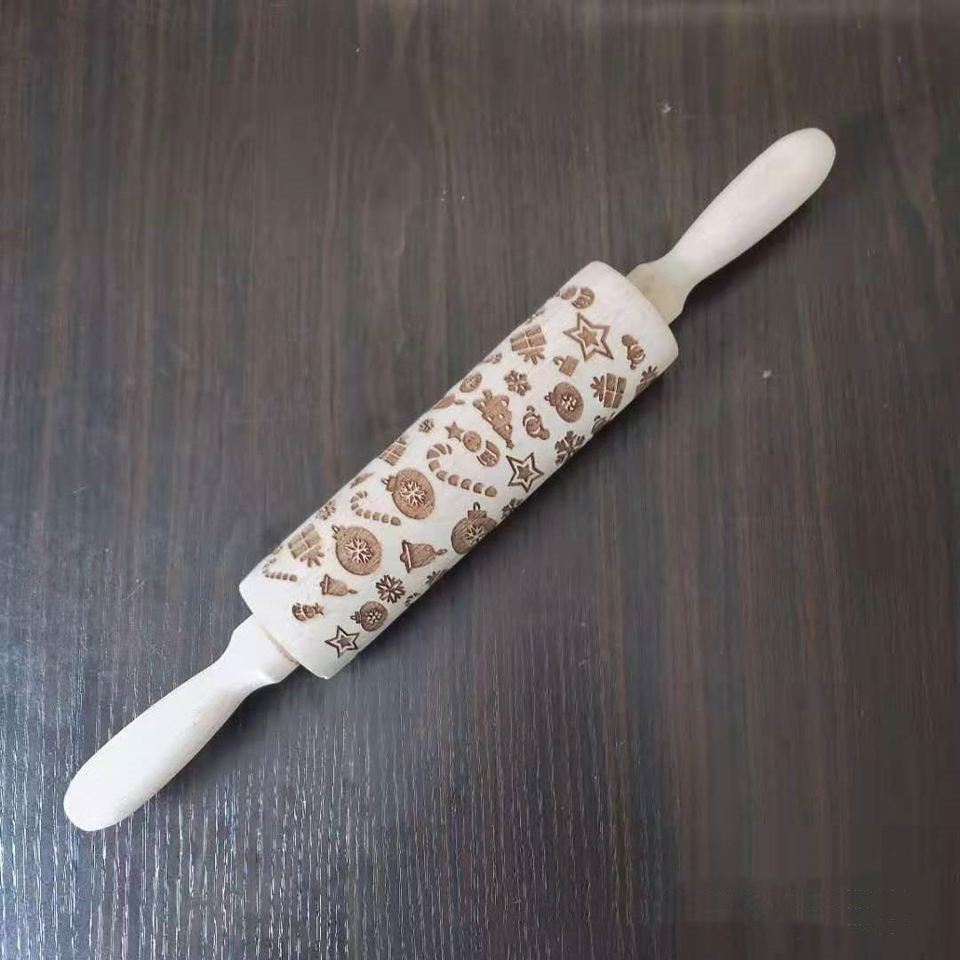 roller printed cookie dough stick