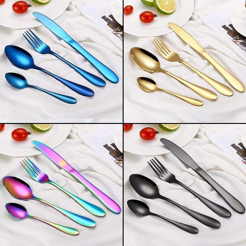 Four-piece portable cutlery set