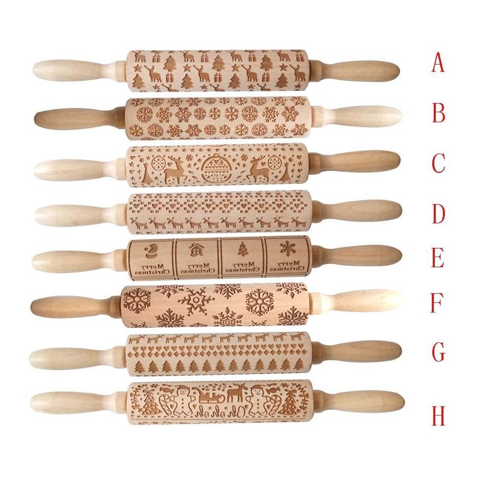 Birthday embossed rolling pin