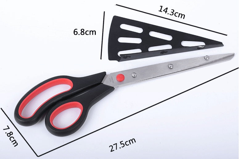 Stainless steel pizza shears multi-function shovel pizza scissors