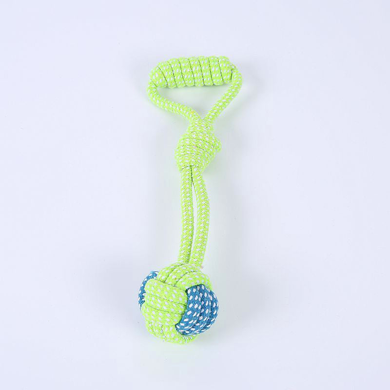 Bite-resistant Cotton Rope Molar Teeth Cleaning Rope Knotting Cat And Dog Toy Set