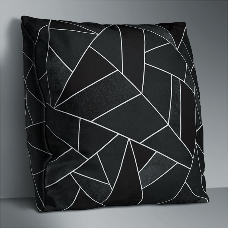 Simple Pattern Throw Pillowcase Polyester Pillow Case