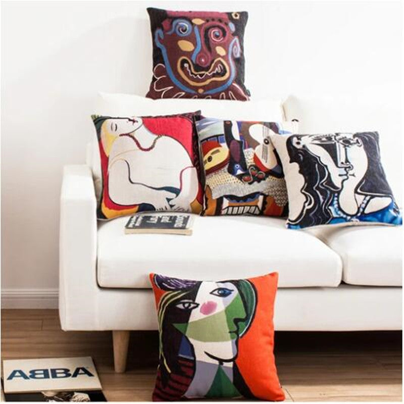 Picasso painting print pillowcase