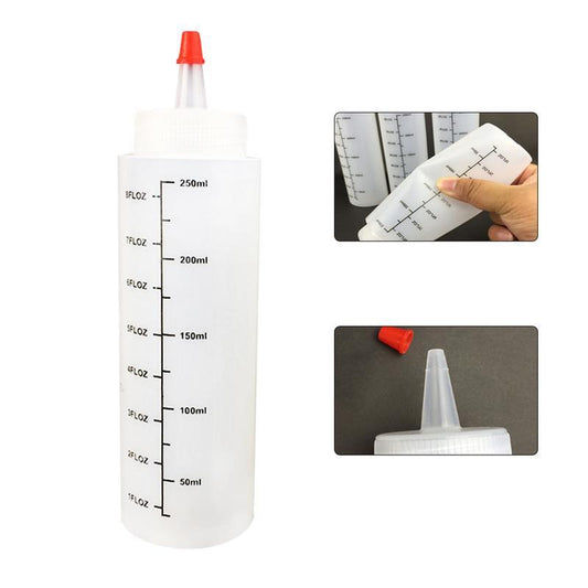 5PCS 250ML Plastic Squeeze Bottle