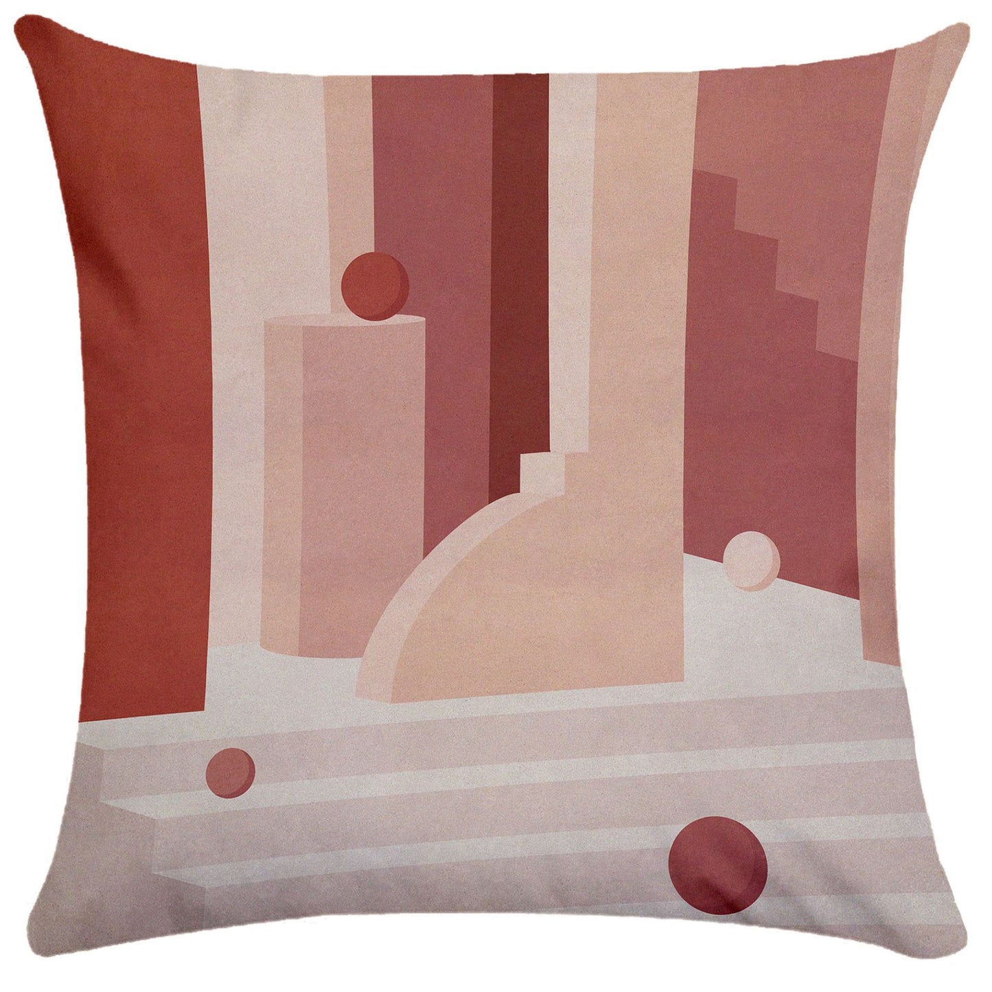 Geometric building pillowcase