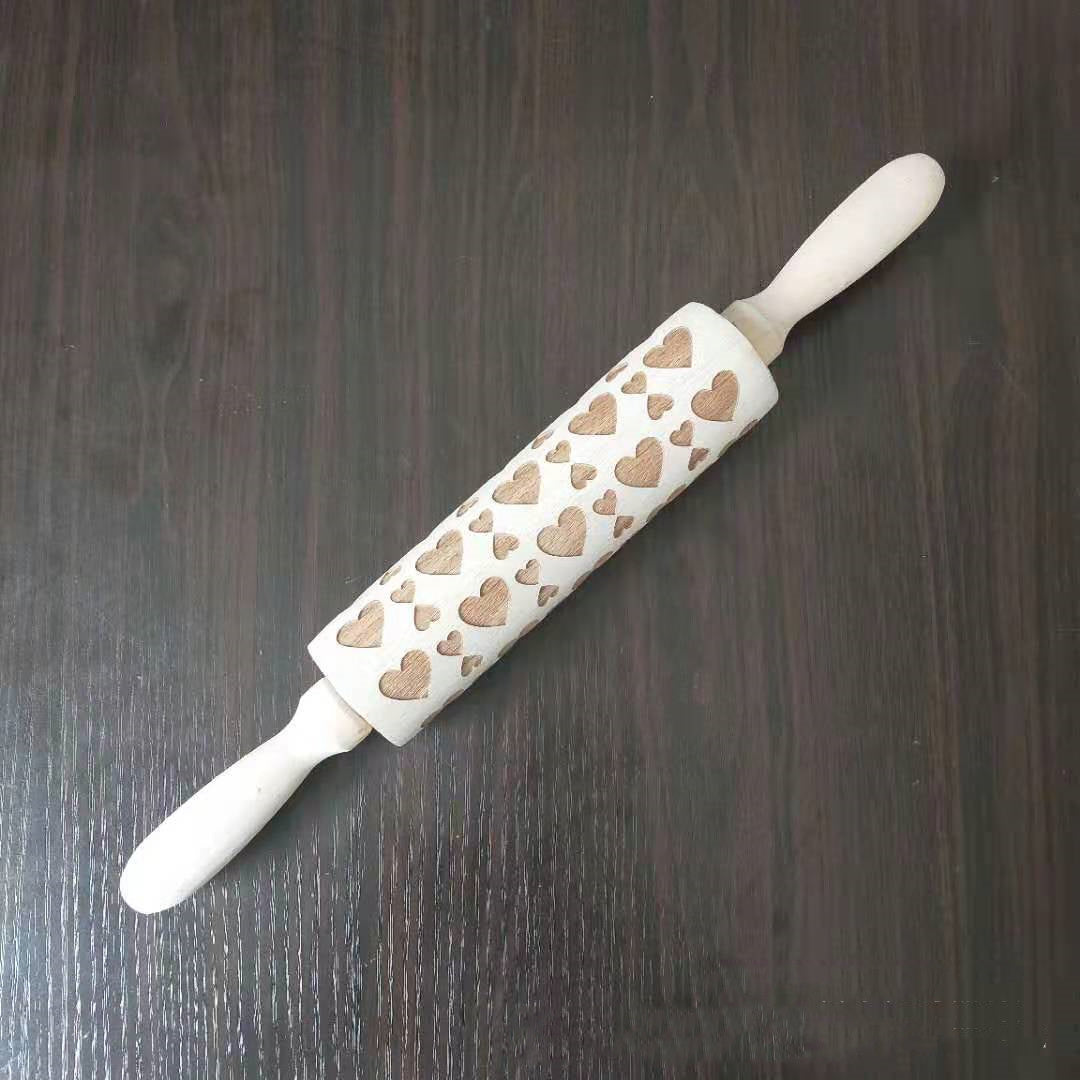 roller printed cookie dough stick