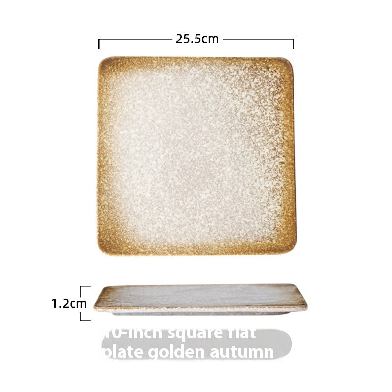 Ceramic Tableware Square Square Plate Dish