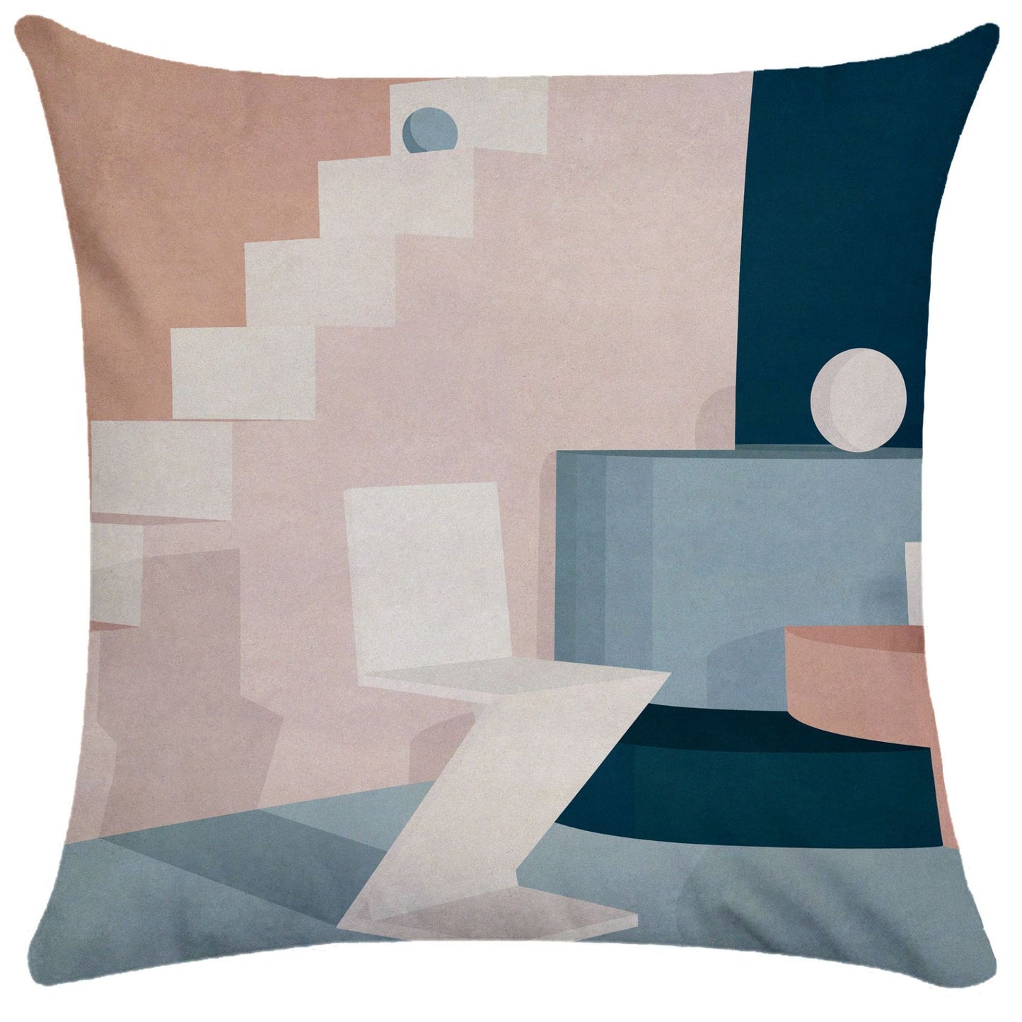 Geometric building pillowcase