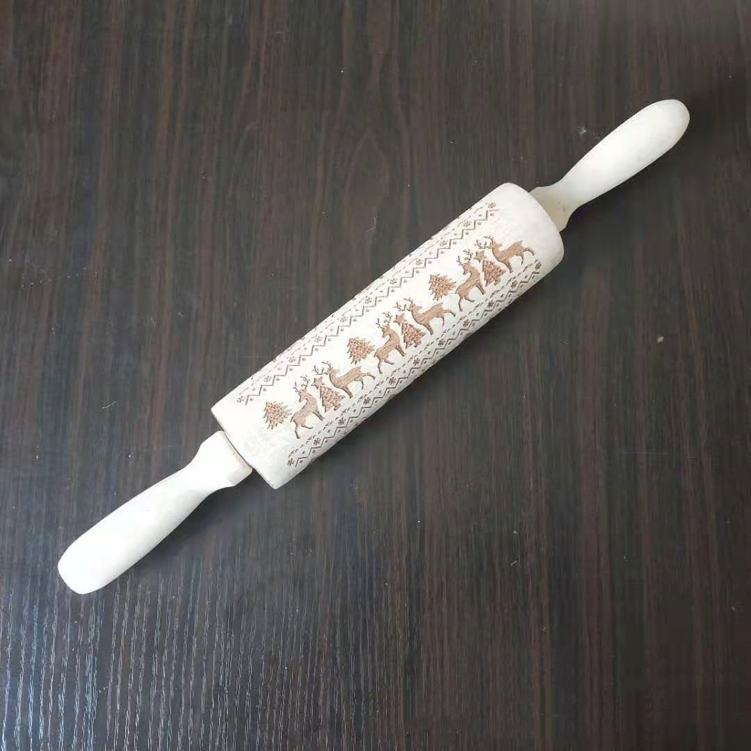 roller printed cookie dough stick