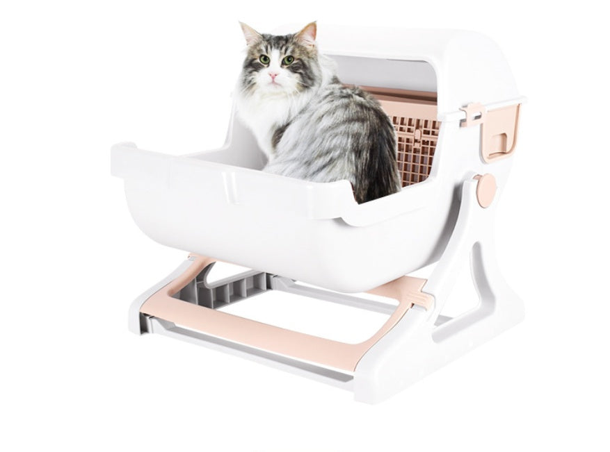 Cat toilet pet toilet semi-enclosed litter box