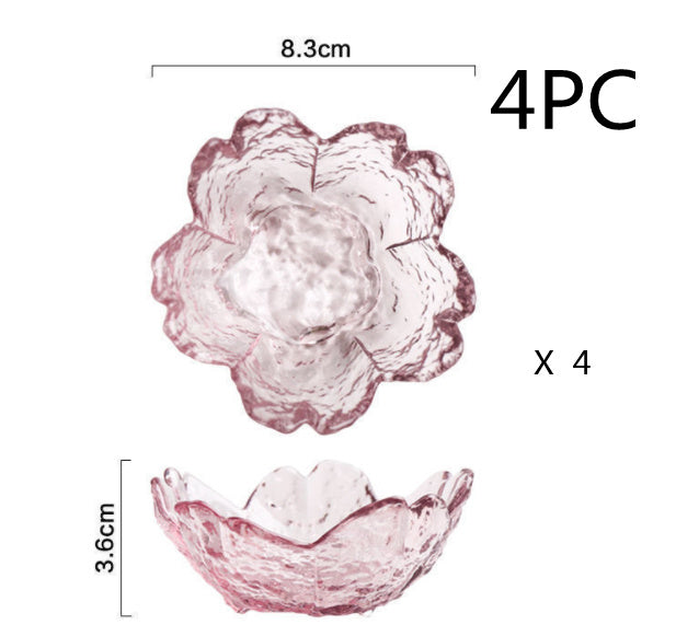 Japanese Hammer Pattern Sakura Glass Sauce