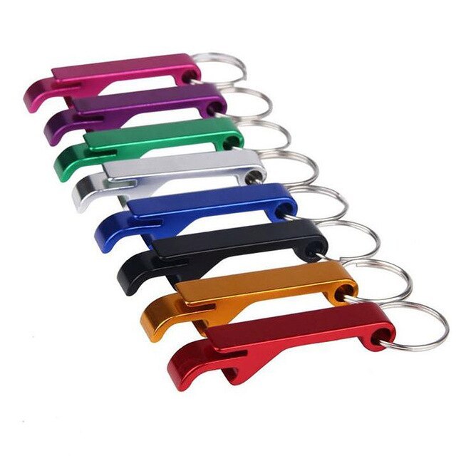 Aluminum alloy beer bottle opener key chain multifunctional bottle opener