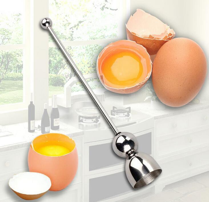 Stainless steel French egg opener