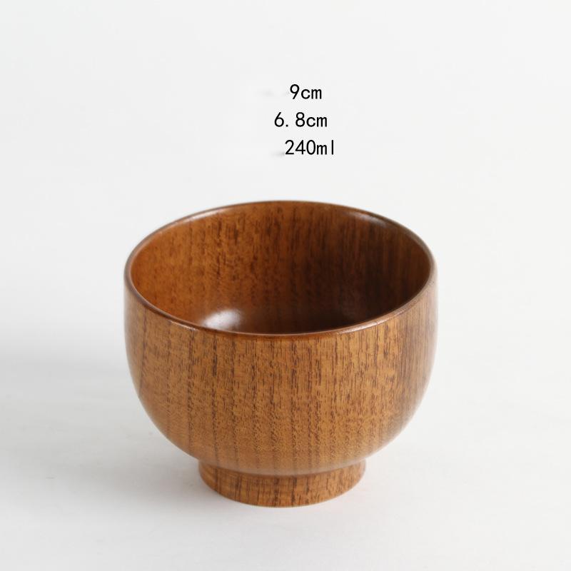 Japanese style natural jujube wooden bowl