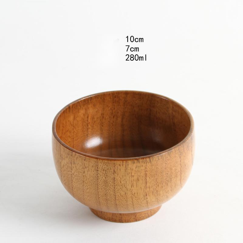 Japanese style natural jujube wooden bowl