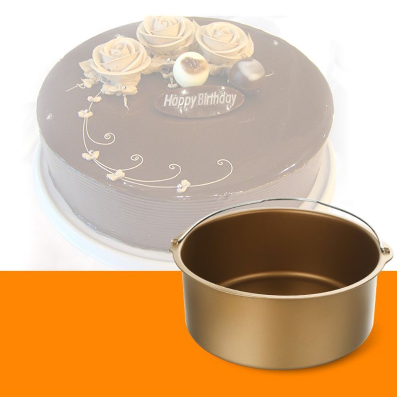 Modern Golden Round Non-sticky Bottom Cake Mold