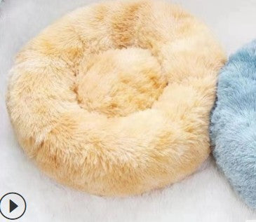 Plush Round Pet Litter For Cats And Dogs