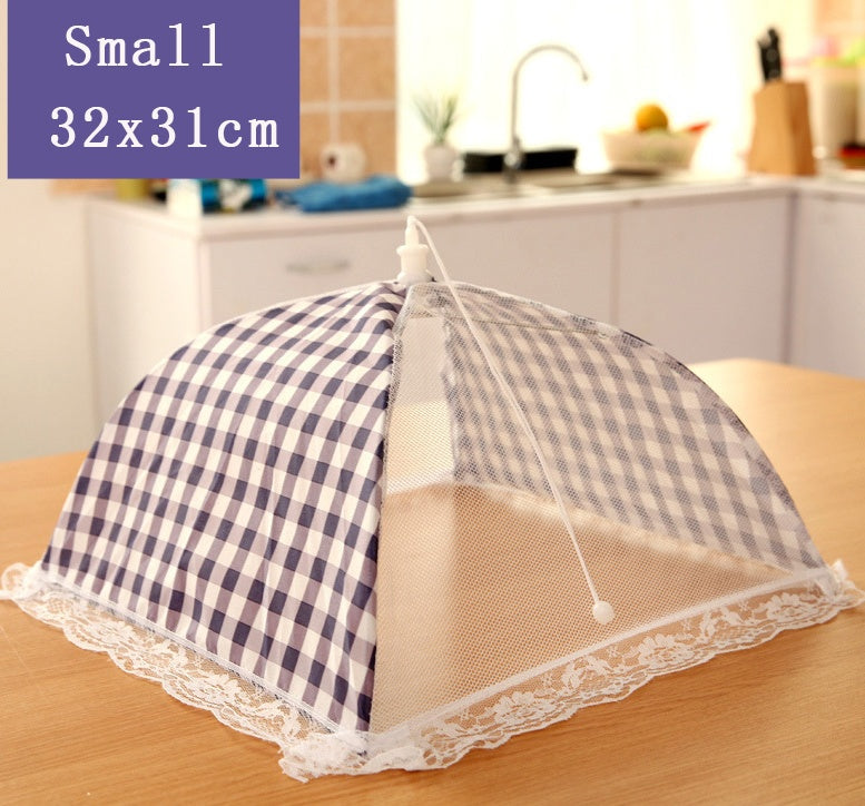 Dust-proof folding food dish cover anti-fly table cover table cover