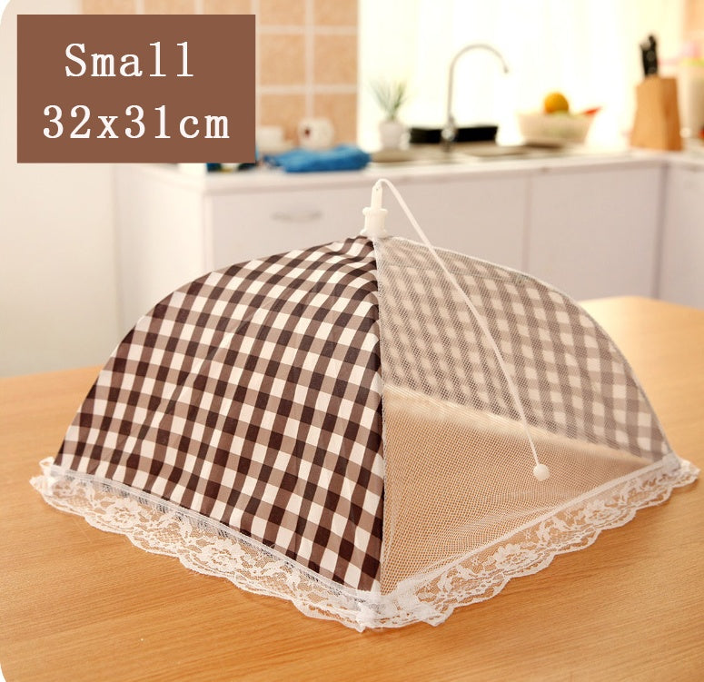 Dust-proof folding food dish cover anti-fly table cover table cover