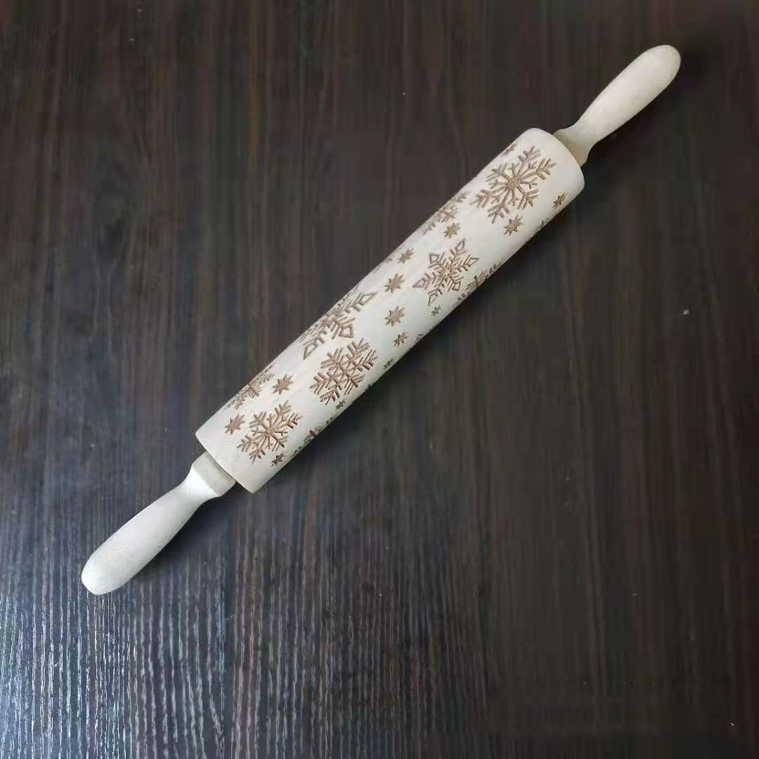 roller printed cookie dough stick