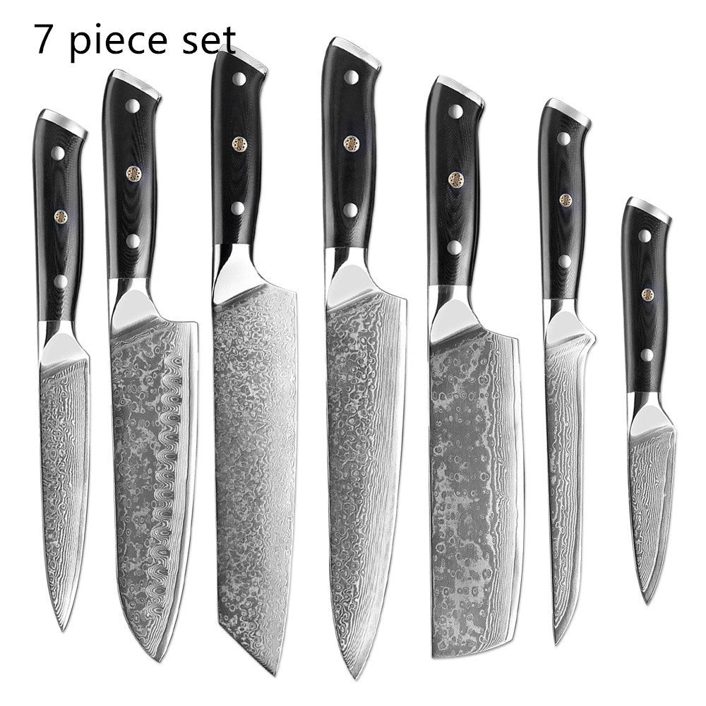 Damascus western style stainless steel chef's knife