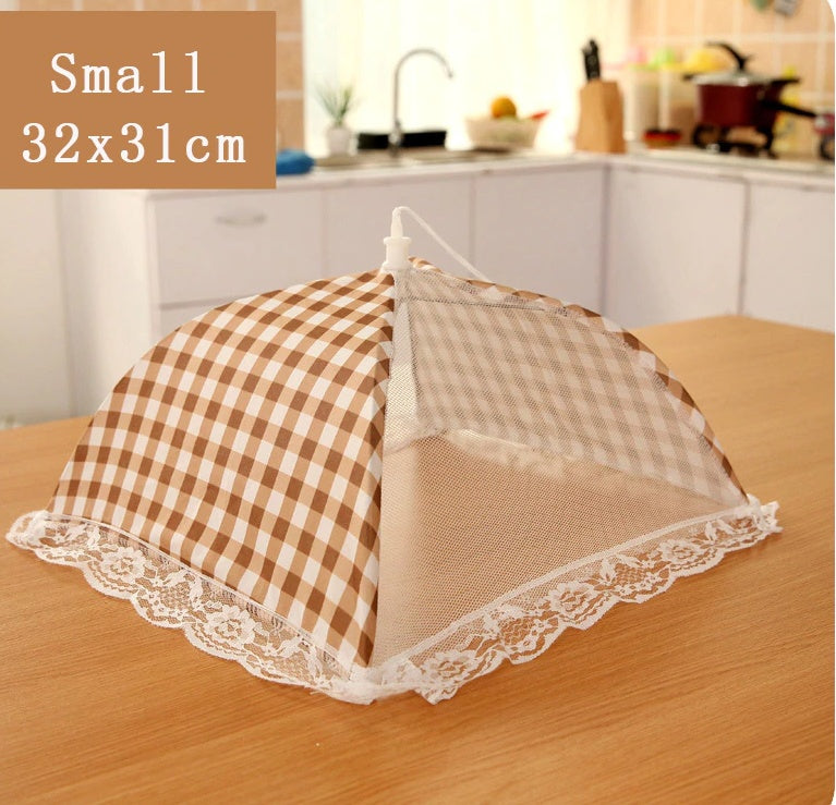 Dust-proof folding food dish cover anti-fly table cover table cover