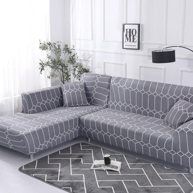 Modern Stretch Kaleidoscope Fabric Sofa Cover