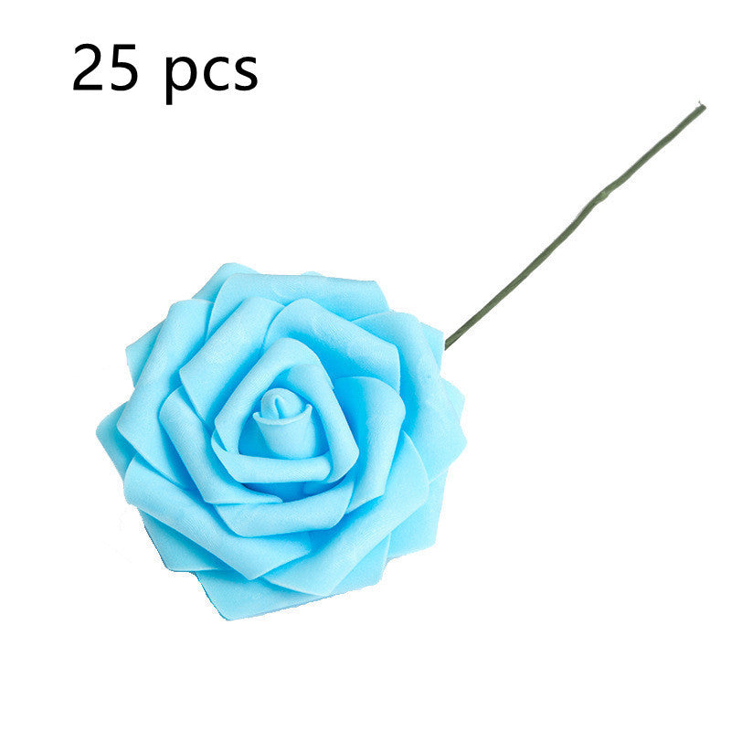 Artificial Flower 8CM PE Rose with Rod