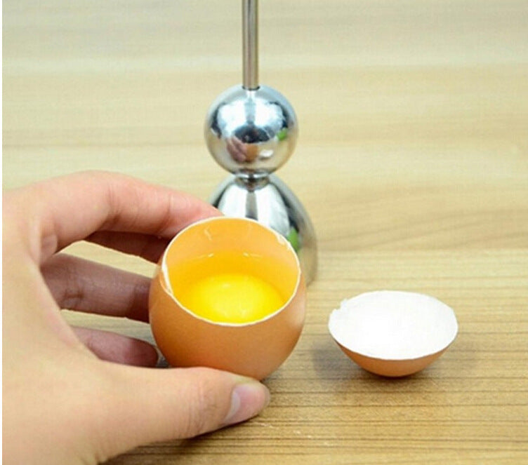 Stainless steel French egg opener