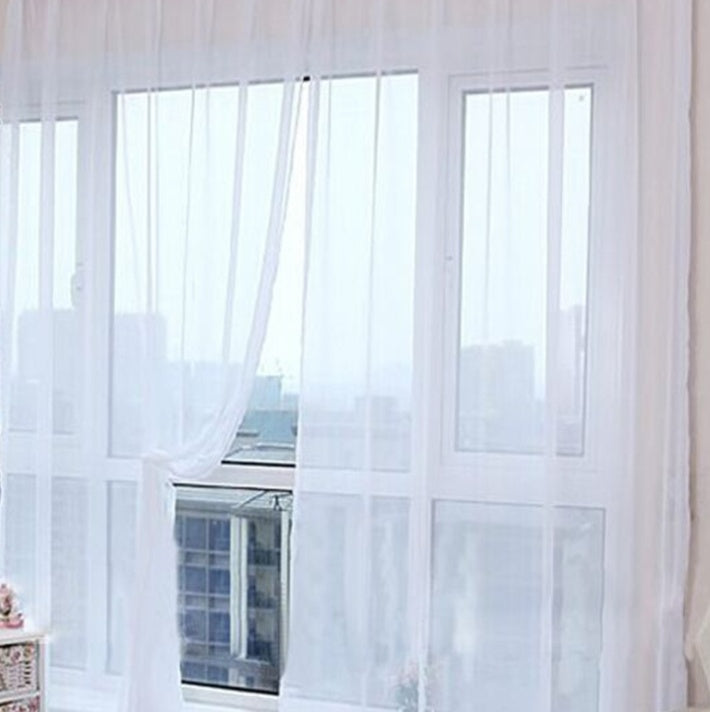 Curtains Solid Tulle Modern Curtains For Living Room Transparent Tulle Curtains Window Sheer For The Bedroom