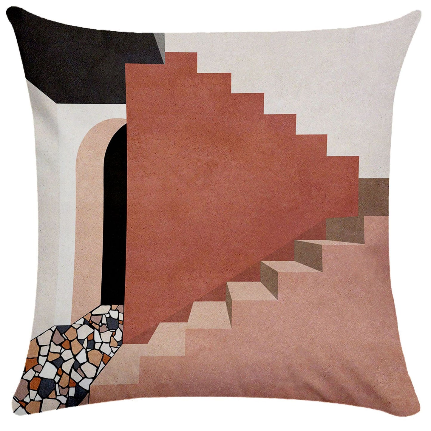 Geometric building pillowcase