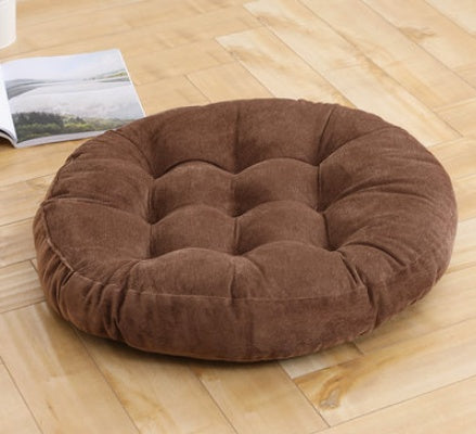 Corduroy solid color padded cushion